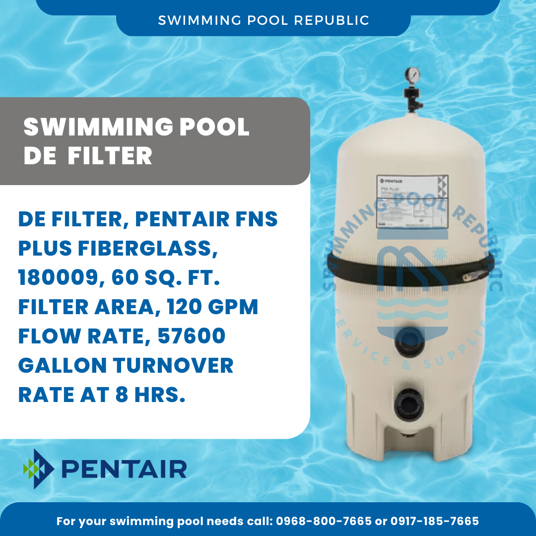SWIMMING POOL DE FILTER, PENTAIR FNS PLUS FIBERGLASS, 180009, 60 SQ. FT