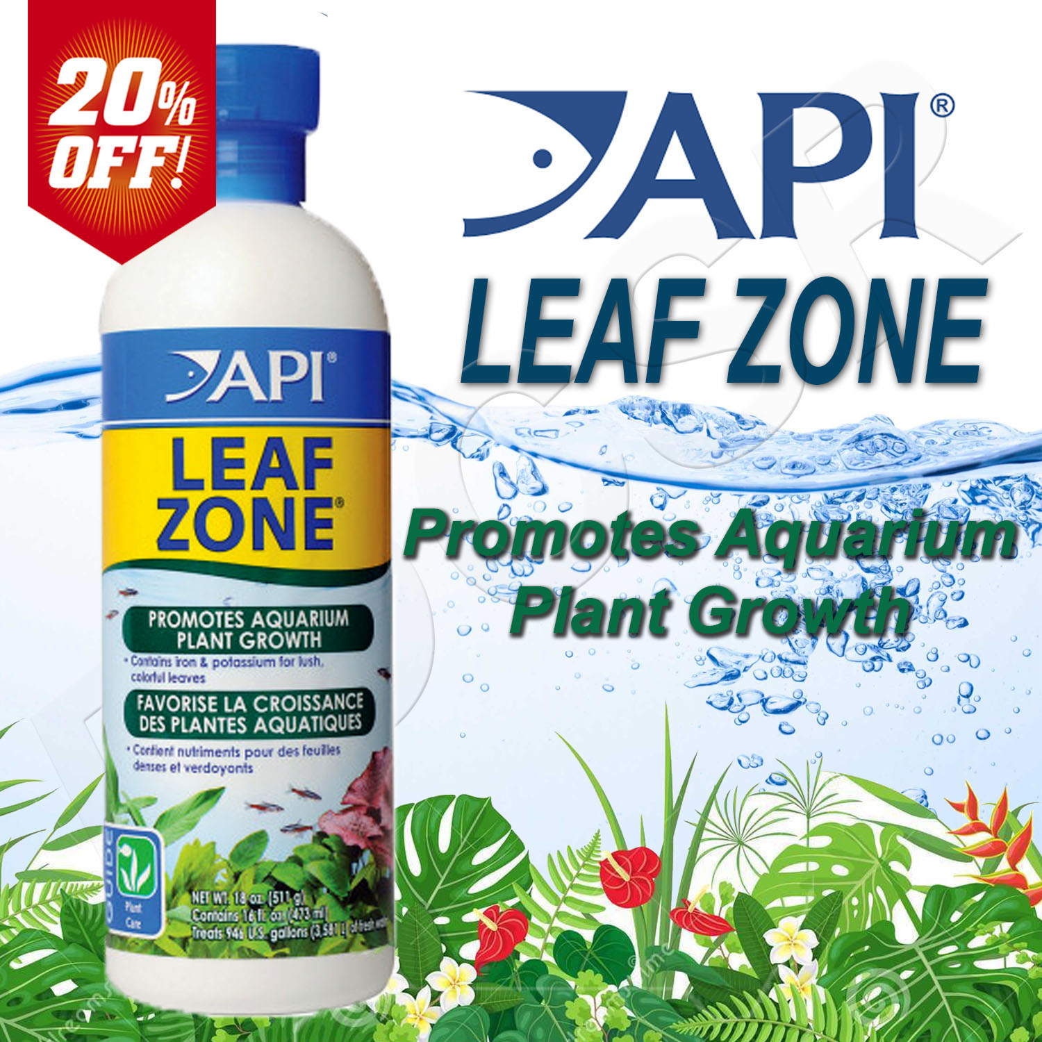 API LEAF ZONE Freshwater Aquarium Plant Fertilizer 473ml Lazada PH