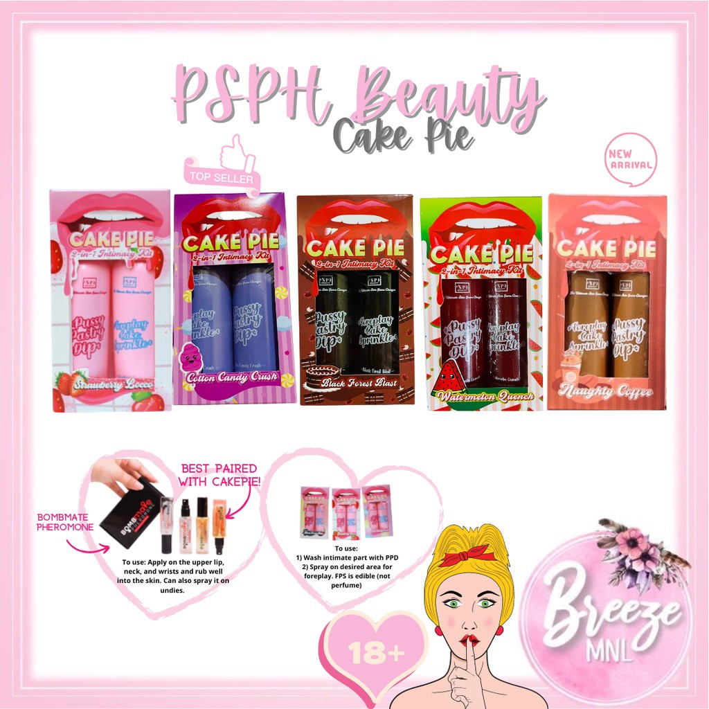 Cake Pie 2 in1 Intimacy Kit! BEST SELLER ( COTTON CANDY, STRAWBERRY