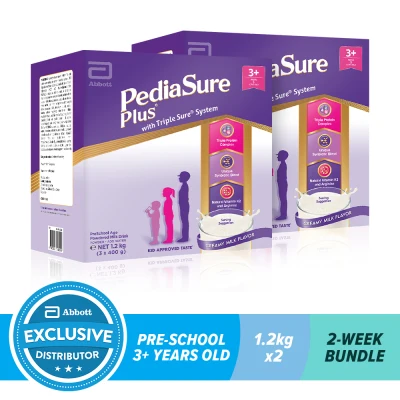 Pediasure Plus Creamy Milk 1.2KG For Kids Above 3 Years Old Bundle of 2