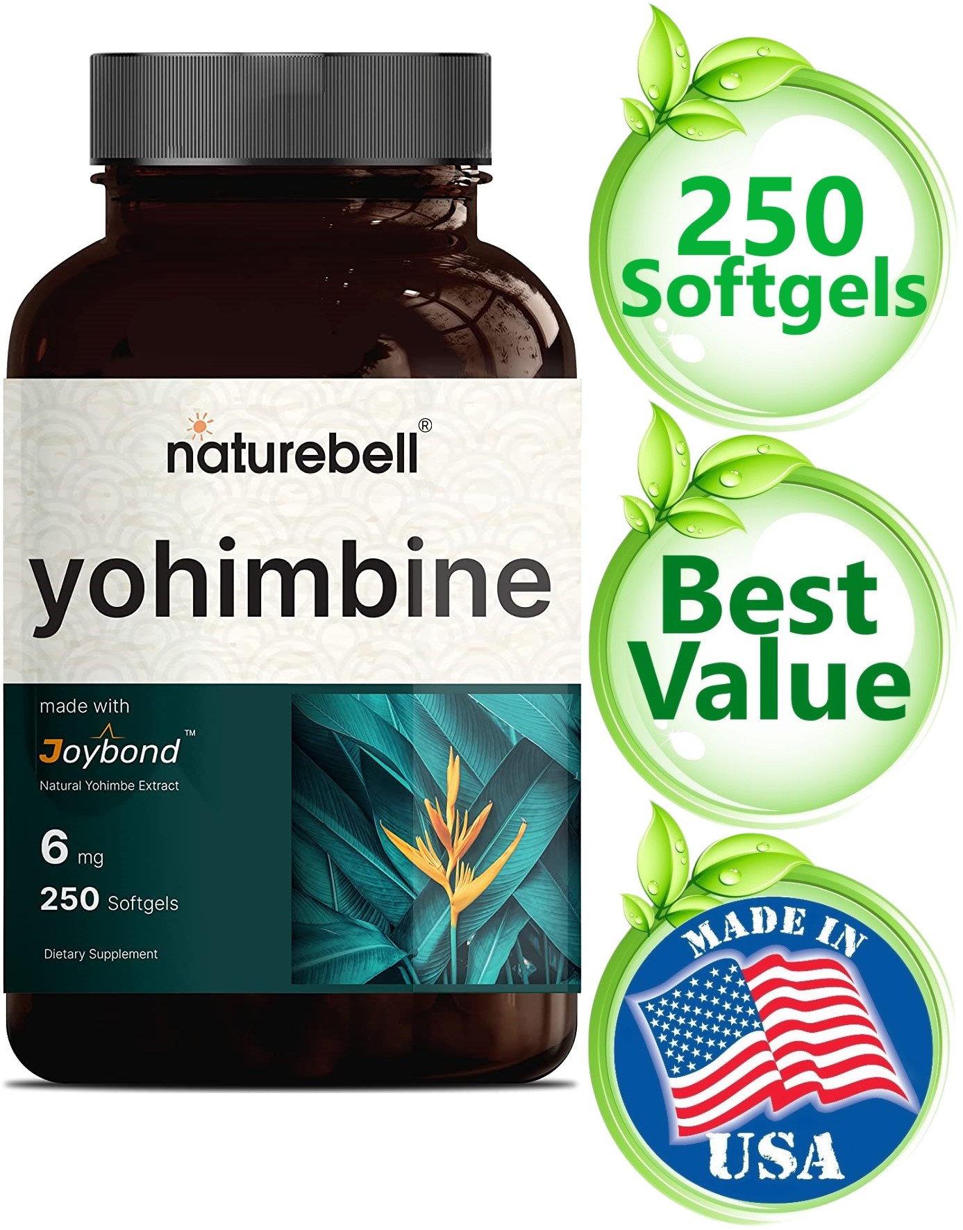 250 Softgels Yohimbine (Yohimbe) 41 Super Extract for Boosting Self