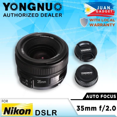 Hot sale Yongnuo 35mm lens YN35mm F2 lens Wide Angle Large Aperture Fixed Auto Focus Lens For Nikon F Mount