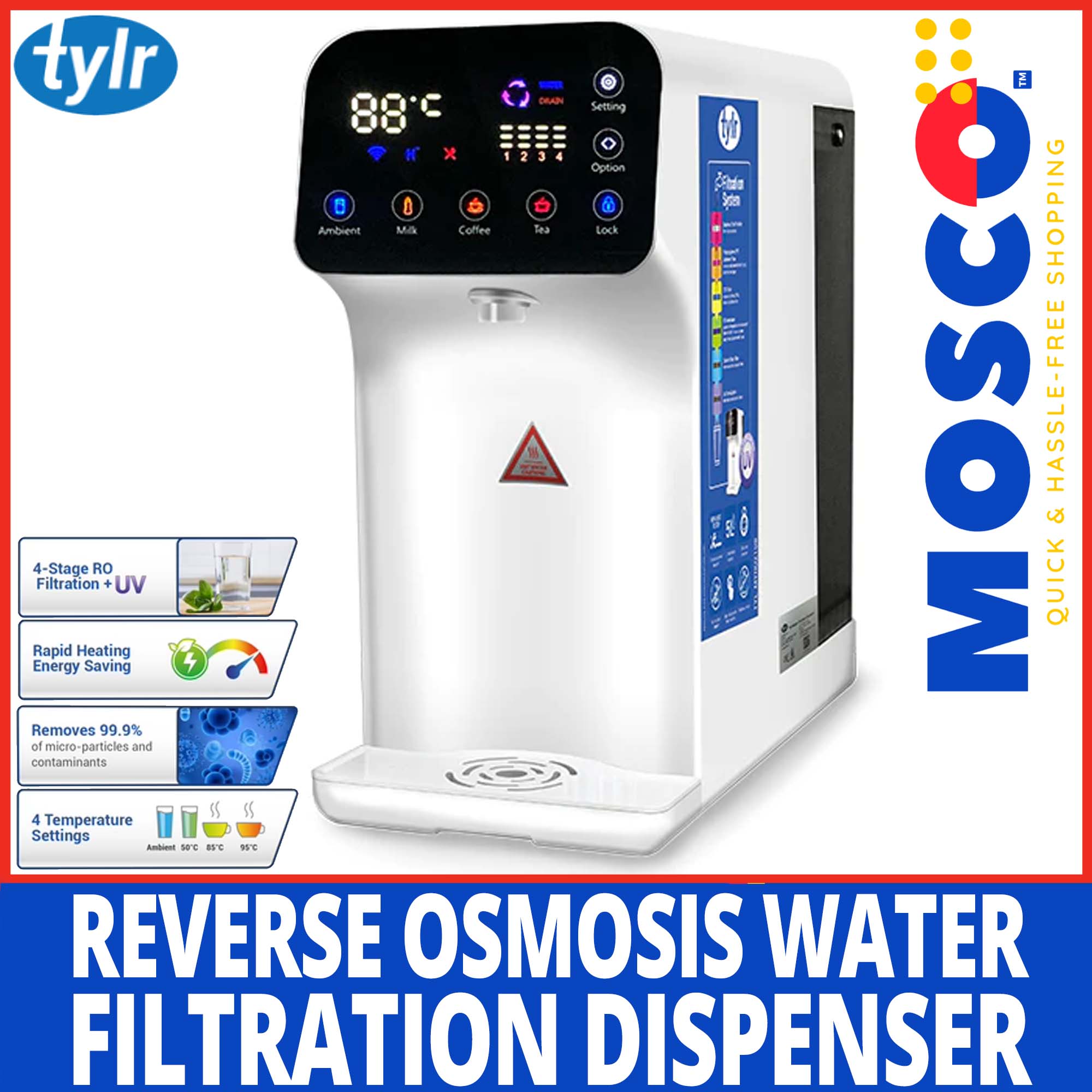 Tylr Reverse Osmosis Water Filtration Dispenser TYLMYROZ108 Lazada PH