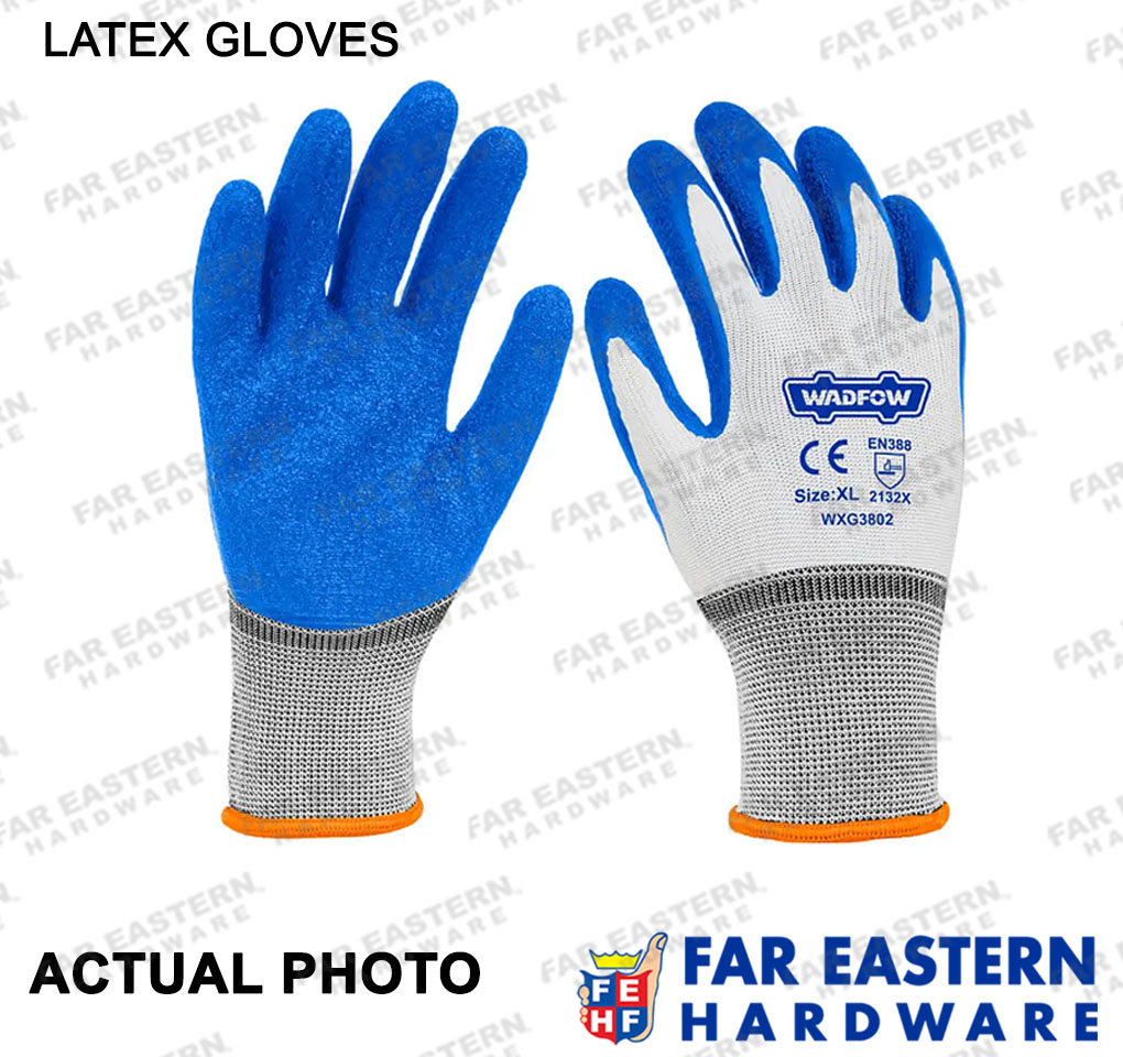 WADFOW Comfort Grip Rubber Rubberized Nitrile Gloves Latex XL 1Pair WFHT