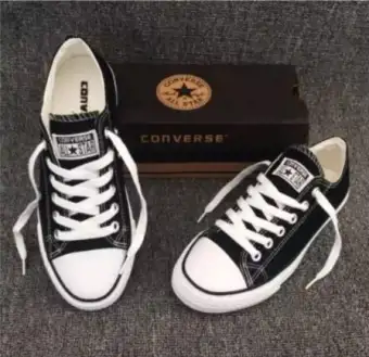 converse black white low