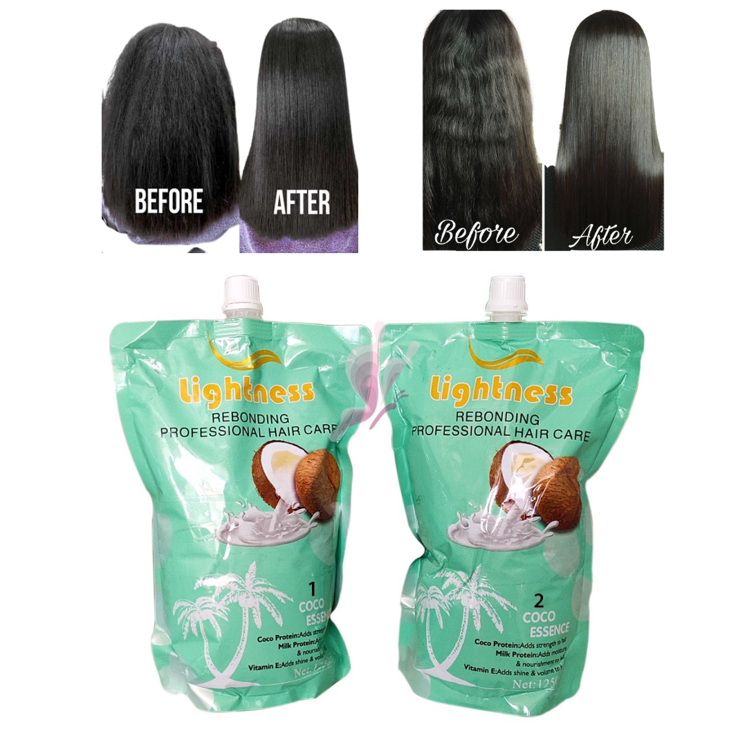 Lightness Hair Rebonding Cream COCONUT Essence 1250mL*2 Lazada PH
