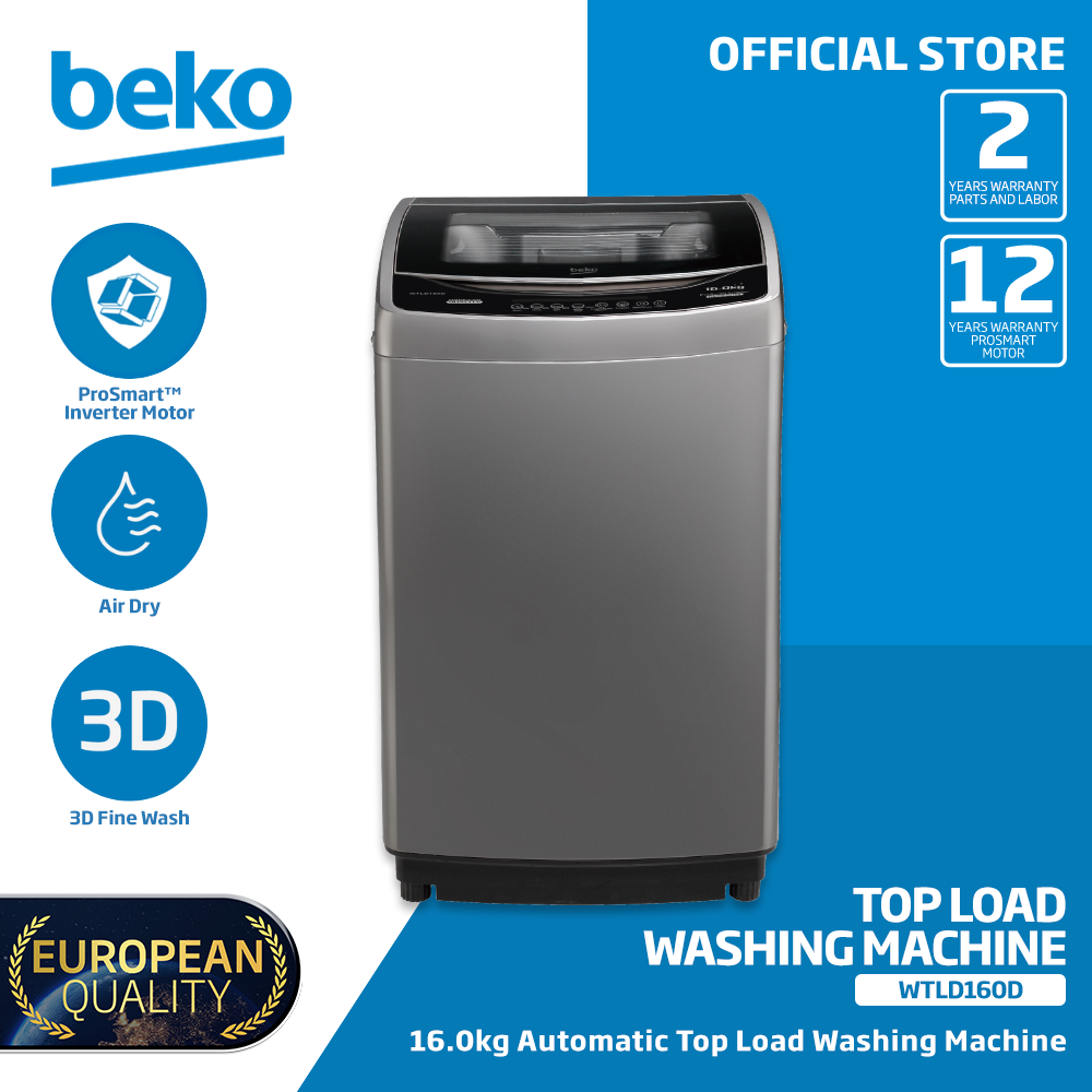 Beko Washing Machine 16.0kg Inverter Top Load WTLD160D | Lazada PH