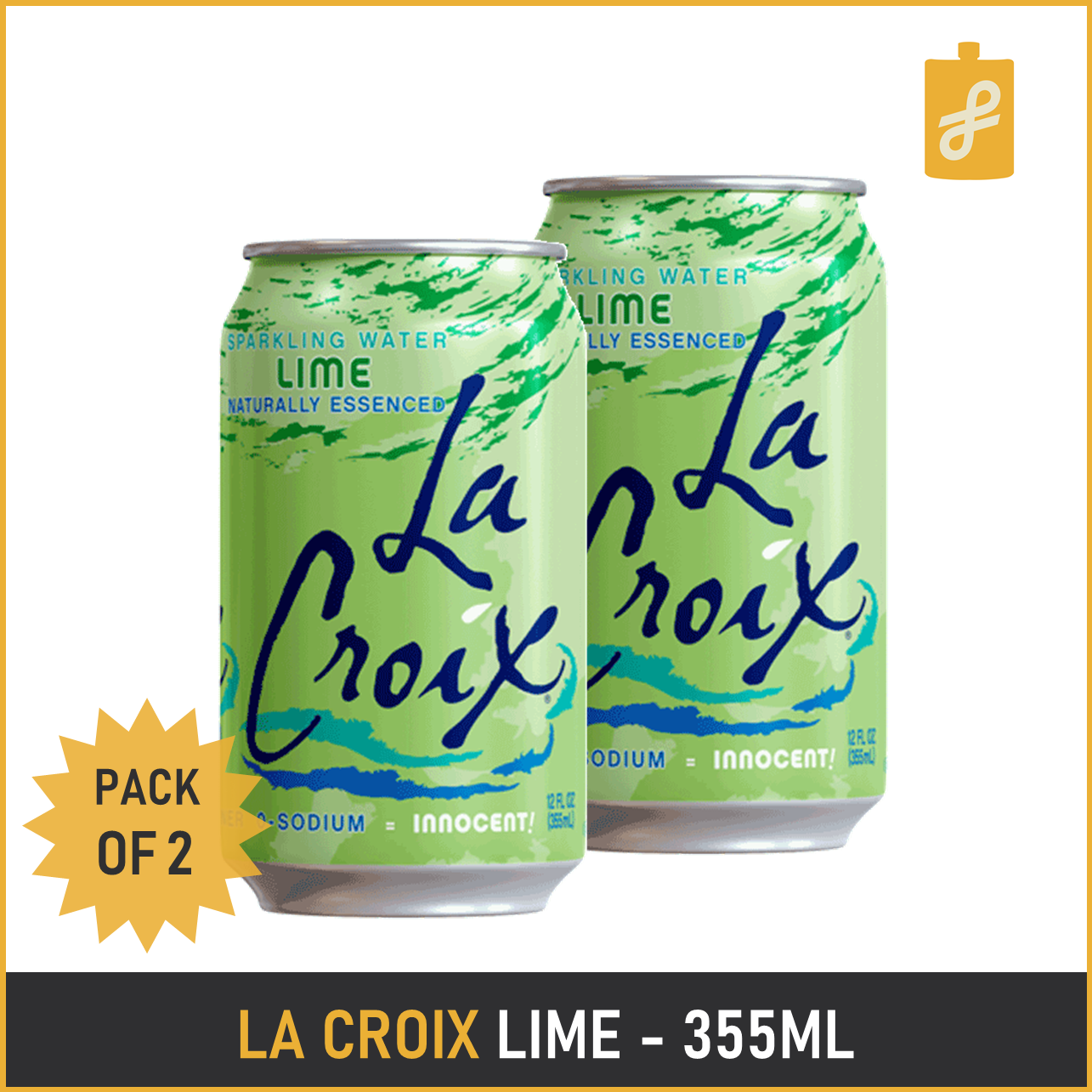 La Croix Lime Sparkling Water 355mL 2 Cans Carbonated Drink Lazada PH