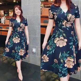 lazada wrap dress