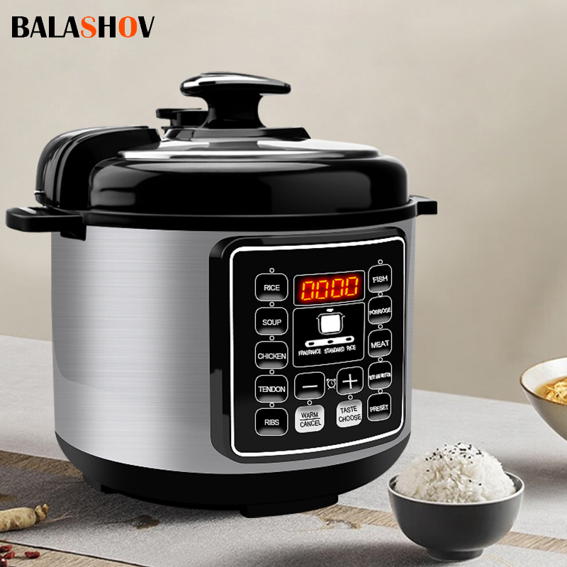 5L Electric Pressure Cookers Soup Porridge Rice Intelligent Pressure Cooker  220V Multifunction Heating Meal Heater For Home