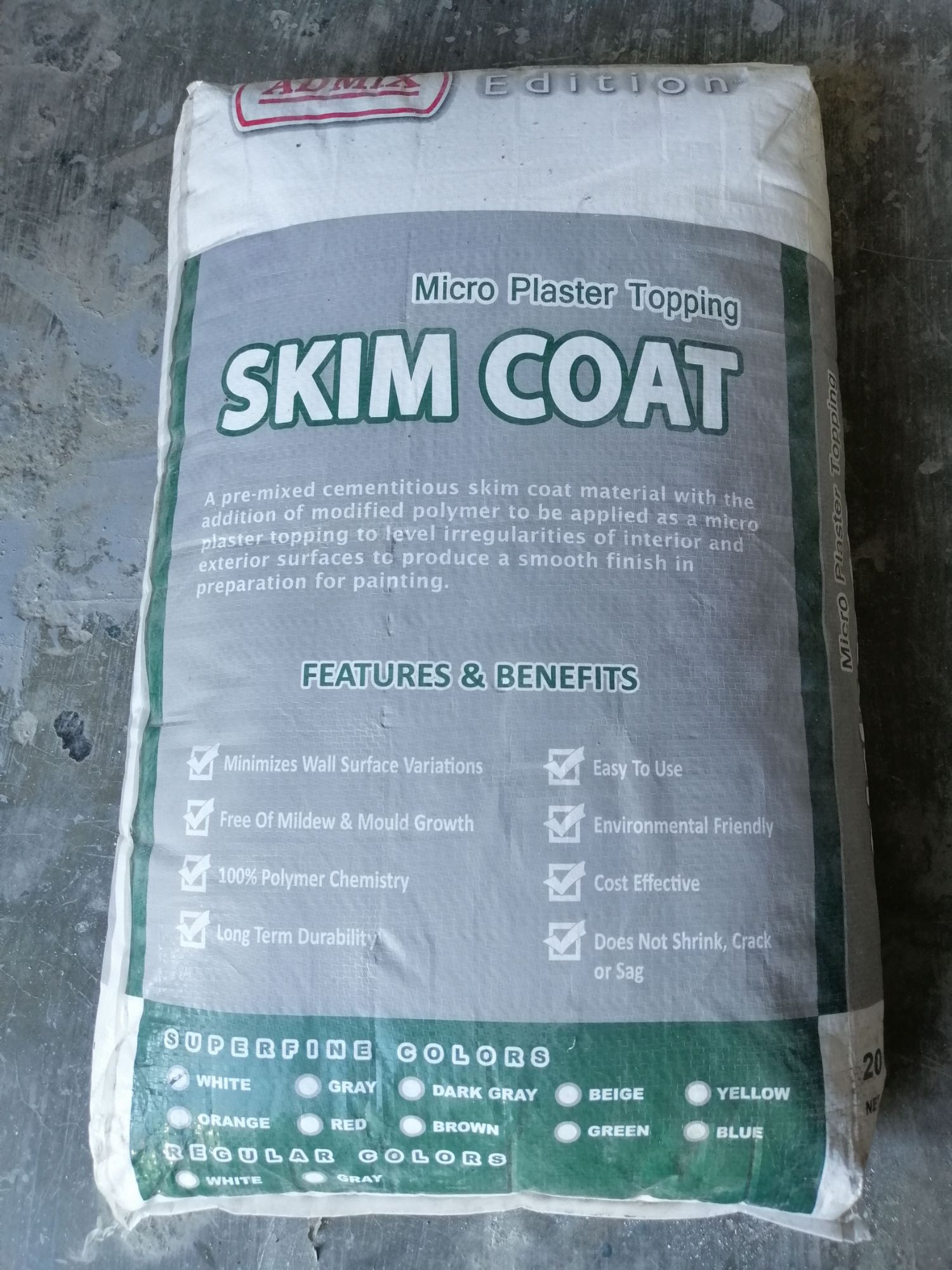 Skim coat
