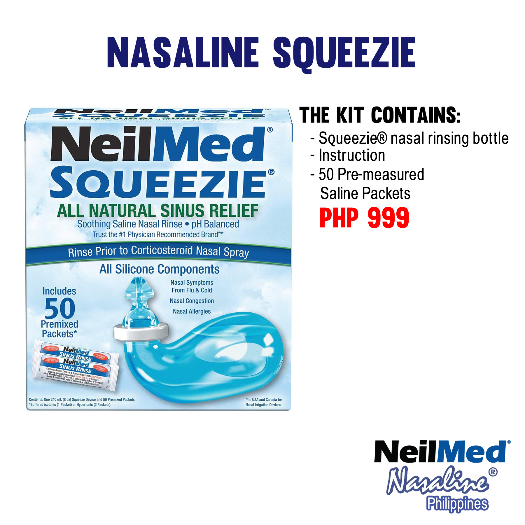 NeilMed® NäsaKleen Squeezie® Nasal Rinsing System - SQuiP