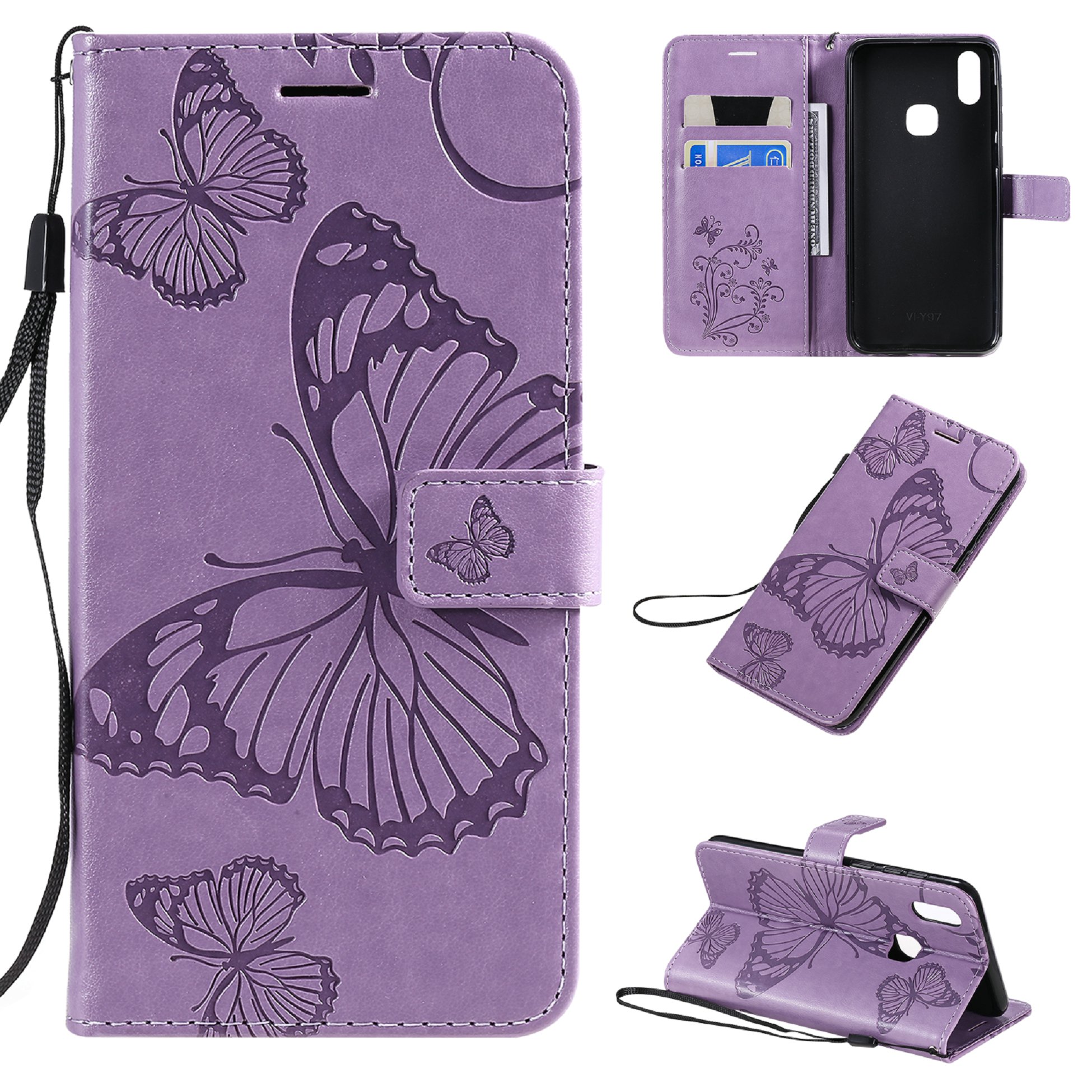 For vivo y83 / y85 / y90 / y91c / y91 / y91i / y93 / y95 / y97,embossed butterfly cases for vivo y83 / vivo y85 / vivo y90 / vivo y91c / vivo y91 / vivo y91i / vivo y93 / vivo y95 / vivo y97