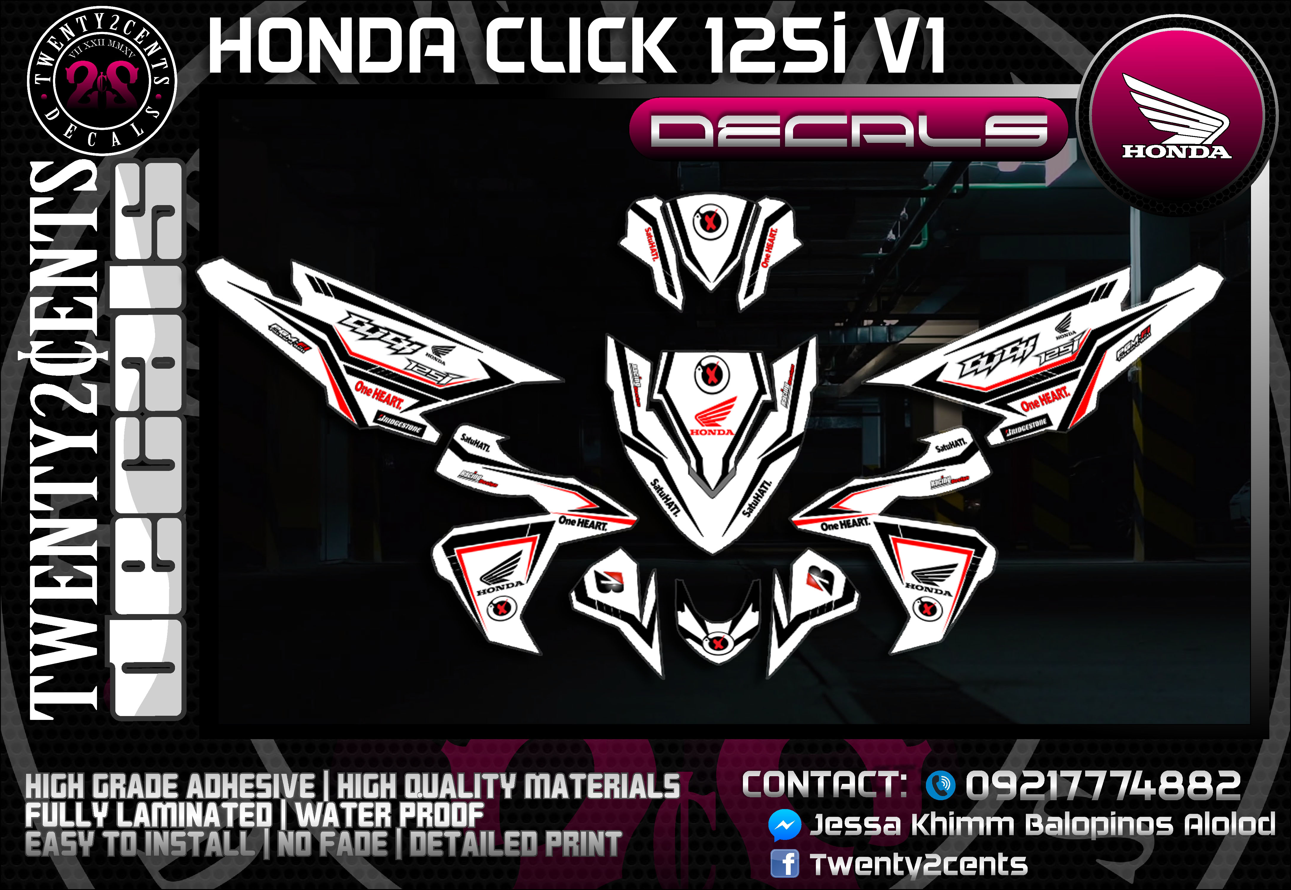 Honda Click 125i 150i Version 1 Decals Lazada Ph