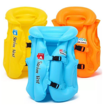 Kids Swimming Life Vest Water Inflatable Salbabida Floater Safety ...