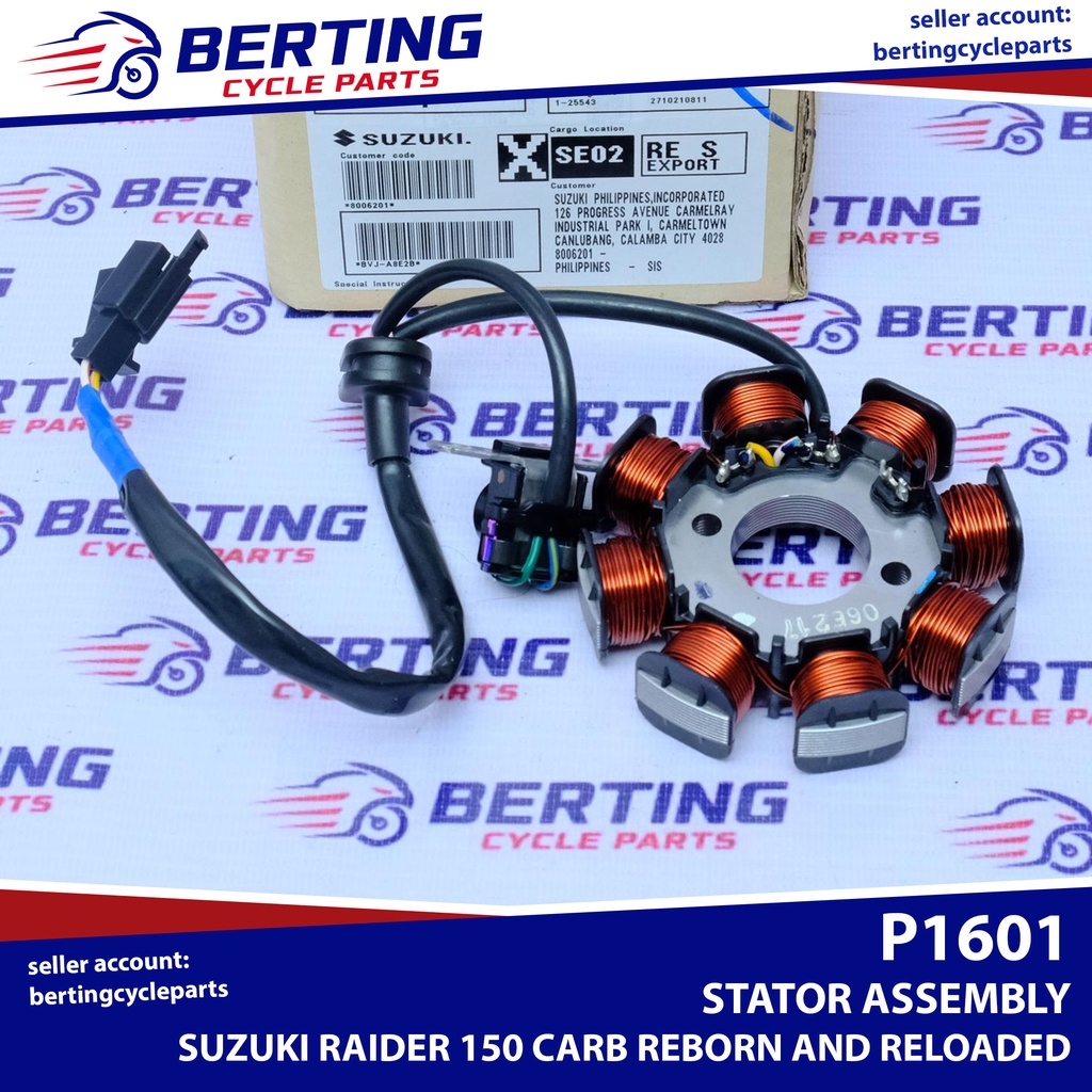 SGP STATOR ASSY Suzuki Raider 150 Reborn Reloaded SCD SCD2 SCD3 Genuine