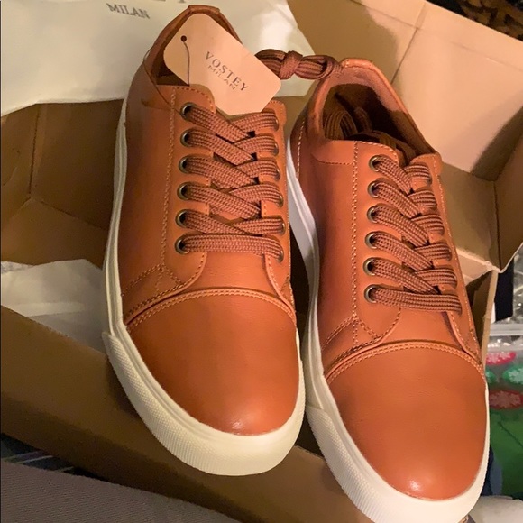 Tan Leather Sneakers, Milan 