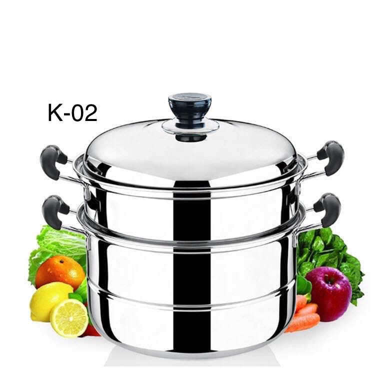2 Layers Steamer Stainless Steel Cooking pots Steamer And Cooker