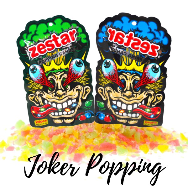 Zestar Popping Candy Joker Popping Green Apple, Blueberry and Strawberry Flavors. Lazada PH