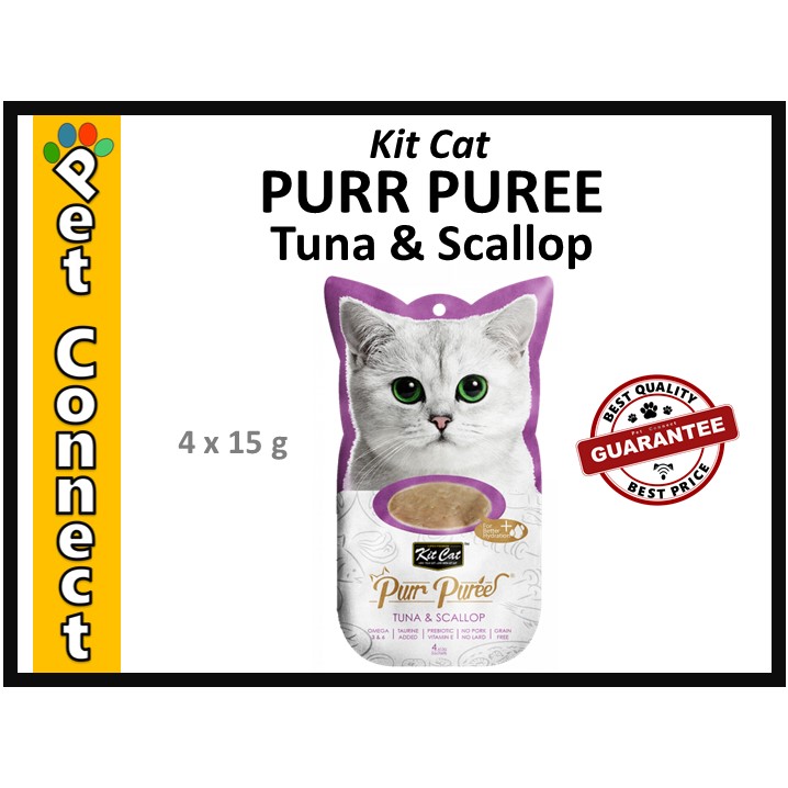 Kit Cat Purr Puree Liquid Cat Treats Snack for Cats (4x15g) Lazada PH