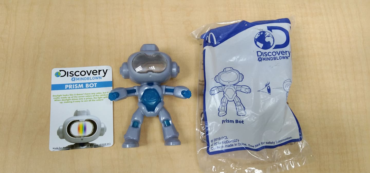 4K Discovery #Mindblown Happy Meal Toy #2 Prism Bot January 2020 Unpacking  and Review! 