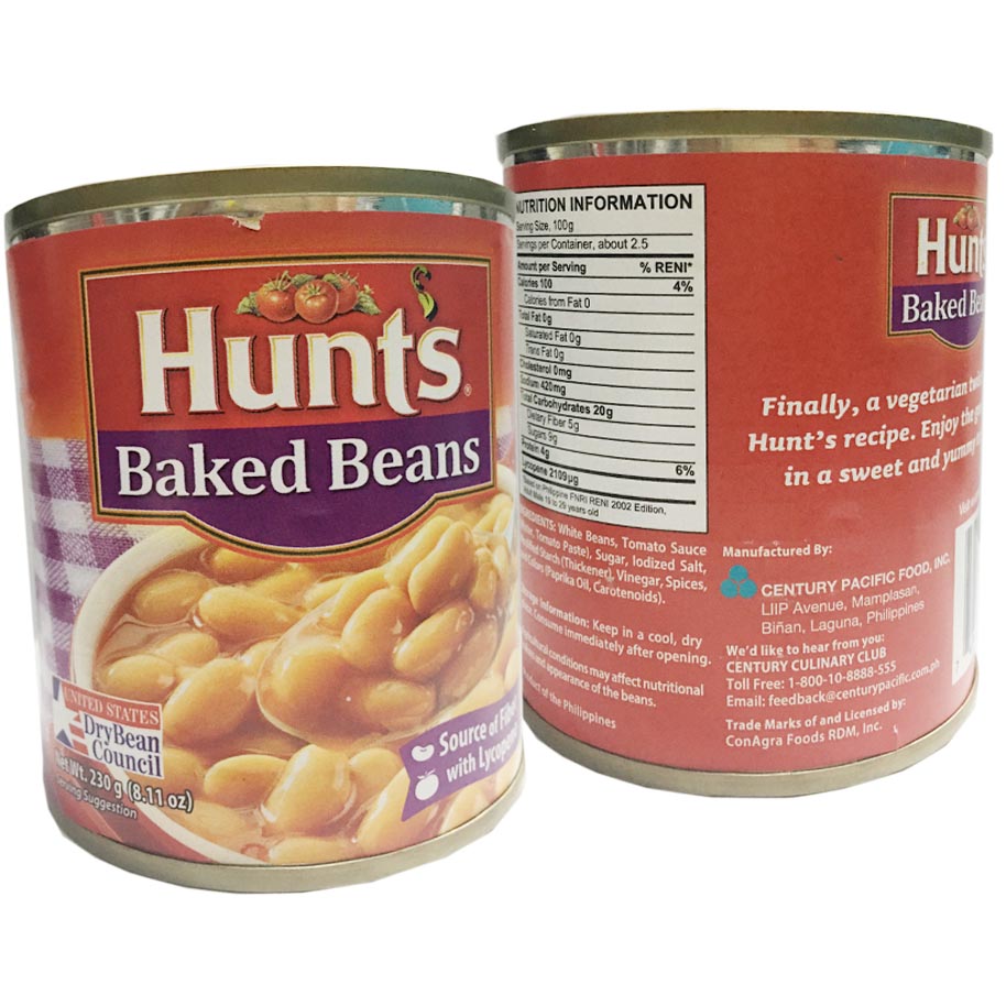 Hunts Baked Beans 230G 175g Lazada PH