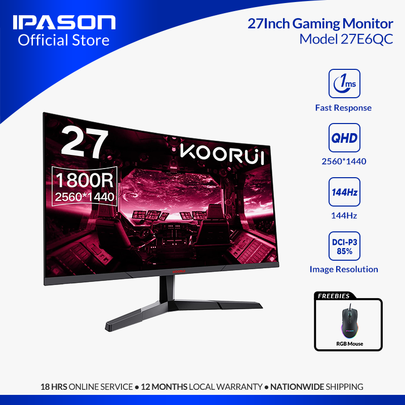 Koorui E Qc Qhd Curved Inch Monitor Fast Va Computer Gaming