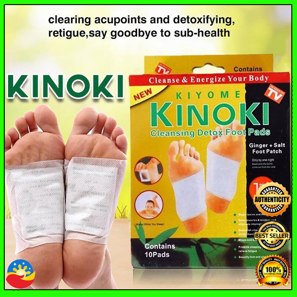 KINOKI 10 pcs in 1 box relaxing smooth and cleansing detox foot pads