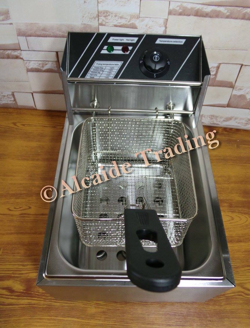 Electric Deep Fryer Heavy Duty Commercial Stainless 5.5 Liters