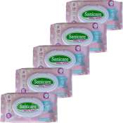 Set of 5 Sanicare Baby Wipes Unscented 80's Pink