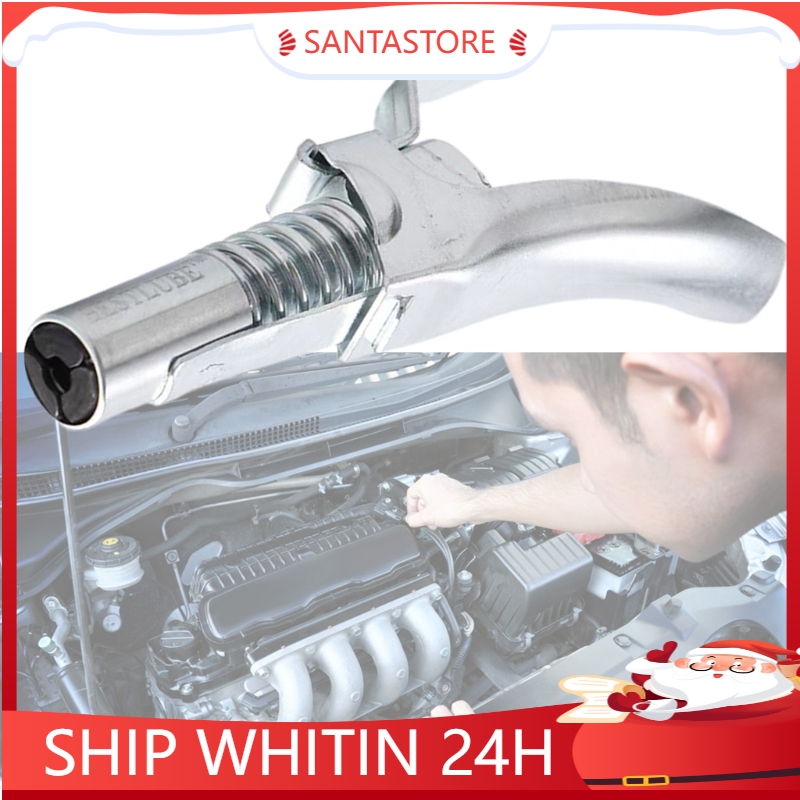 Quick Release Grease Gun Coupler Lock SelfLocking NonLeaking