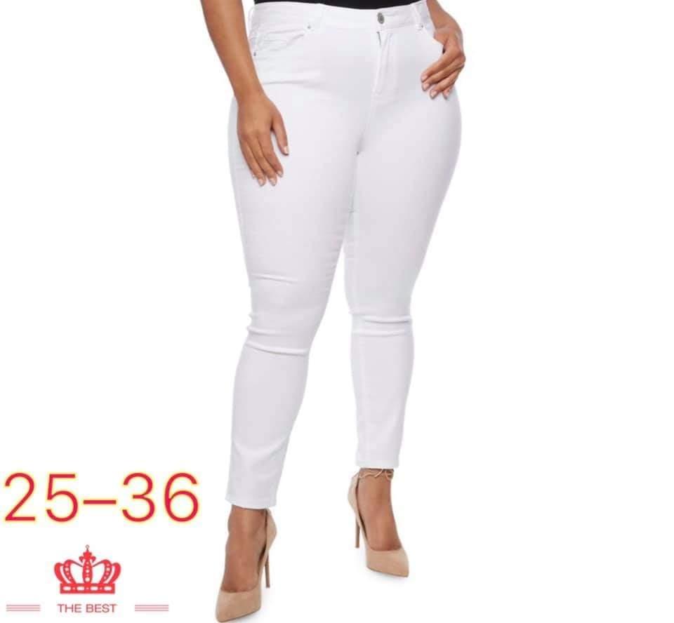 plus size off white pants