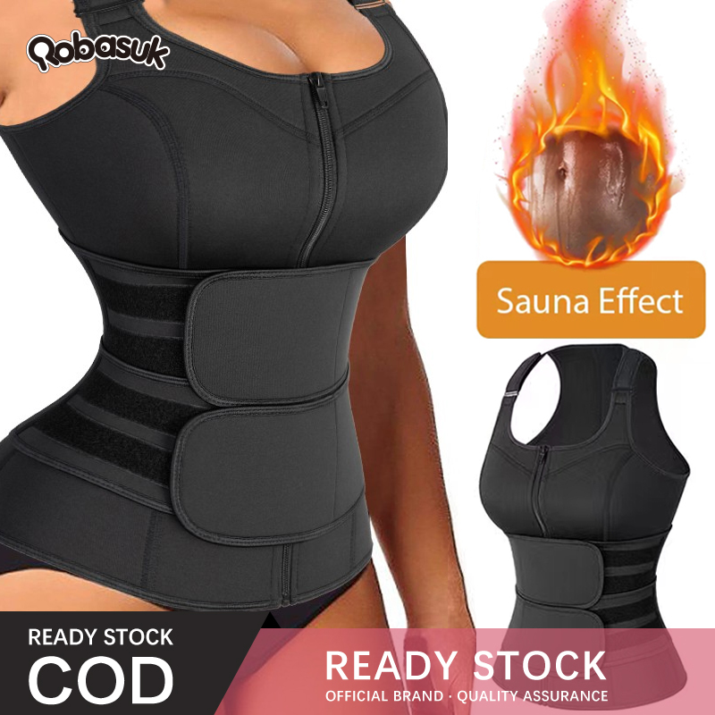 READY STOCK] Women Waist Trainer Vest Slim Corset Neoprene Sauna