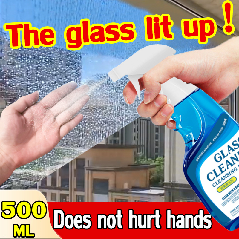 【Make the glass bright】Glass Cleaner 500ml Water stain remover, glass