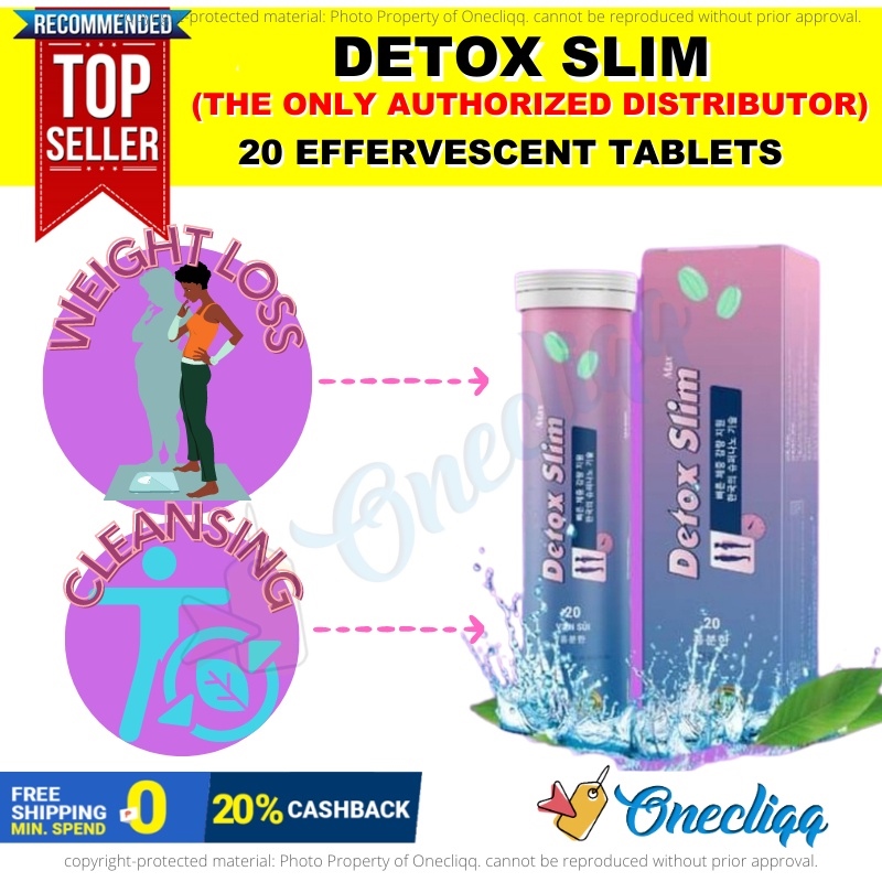 Original Detox Slim Slimming Effervescent Tablets (1 box 20 Tablets