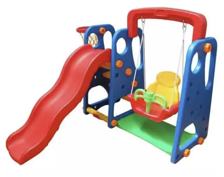 1 Slide and Swing Set Kid Playground 