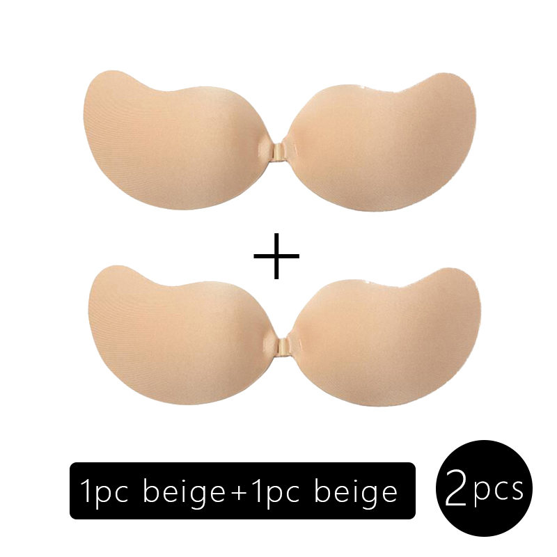 STbra Women's Strapless Bra Self Adhesive Silicone Invisible Push