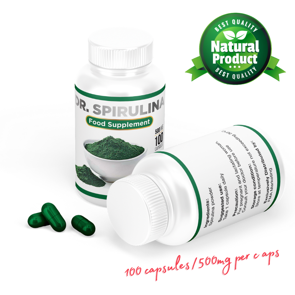 vrede Doorlaatbaarheid Normaal gesproken 2 Bottles Original Food Supplement Spirulina 500mg-100 Capsules FDA and  Halal Approved | Lazada PH