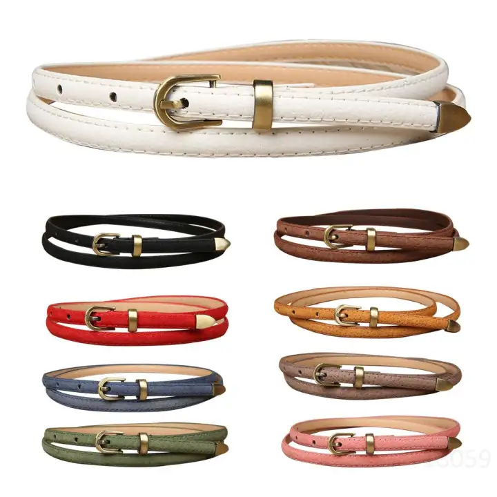colorful leather belts