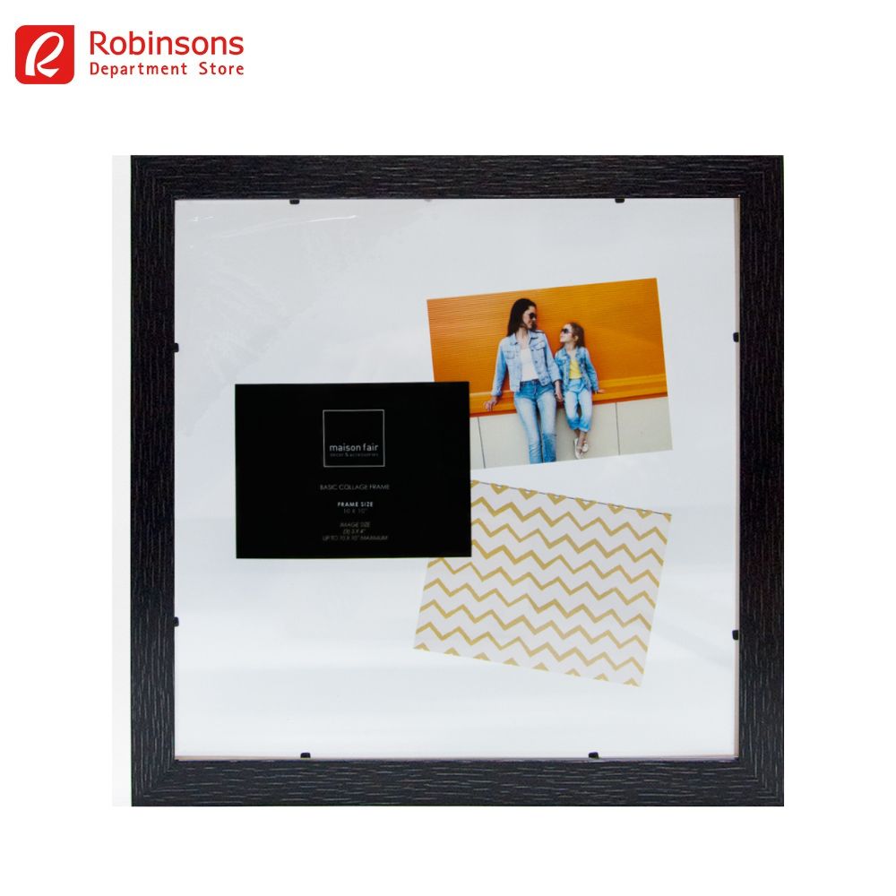 Double Glass Collage Photo Frame (Ebony) 10x10in Lazada PH