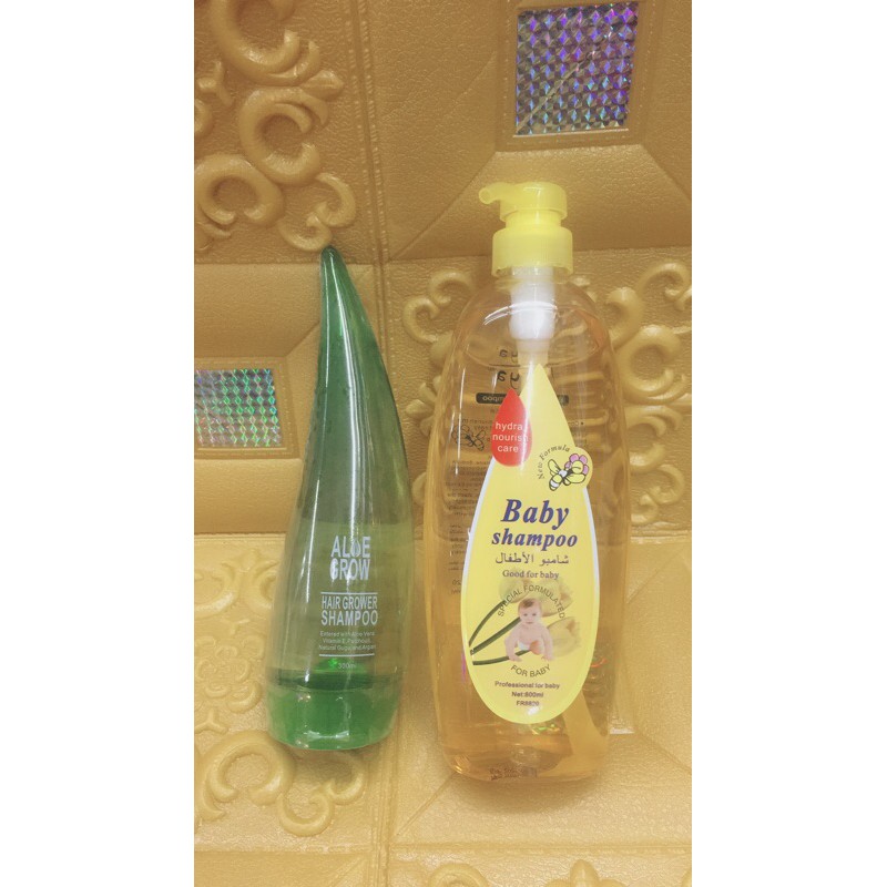 Aloe Grow Shampoo & Parya Baby Shampoo Set Lazada PH
