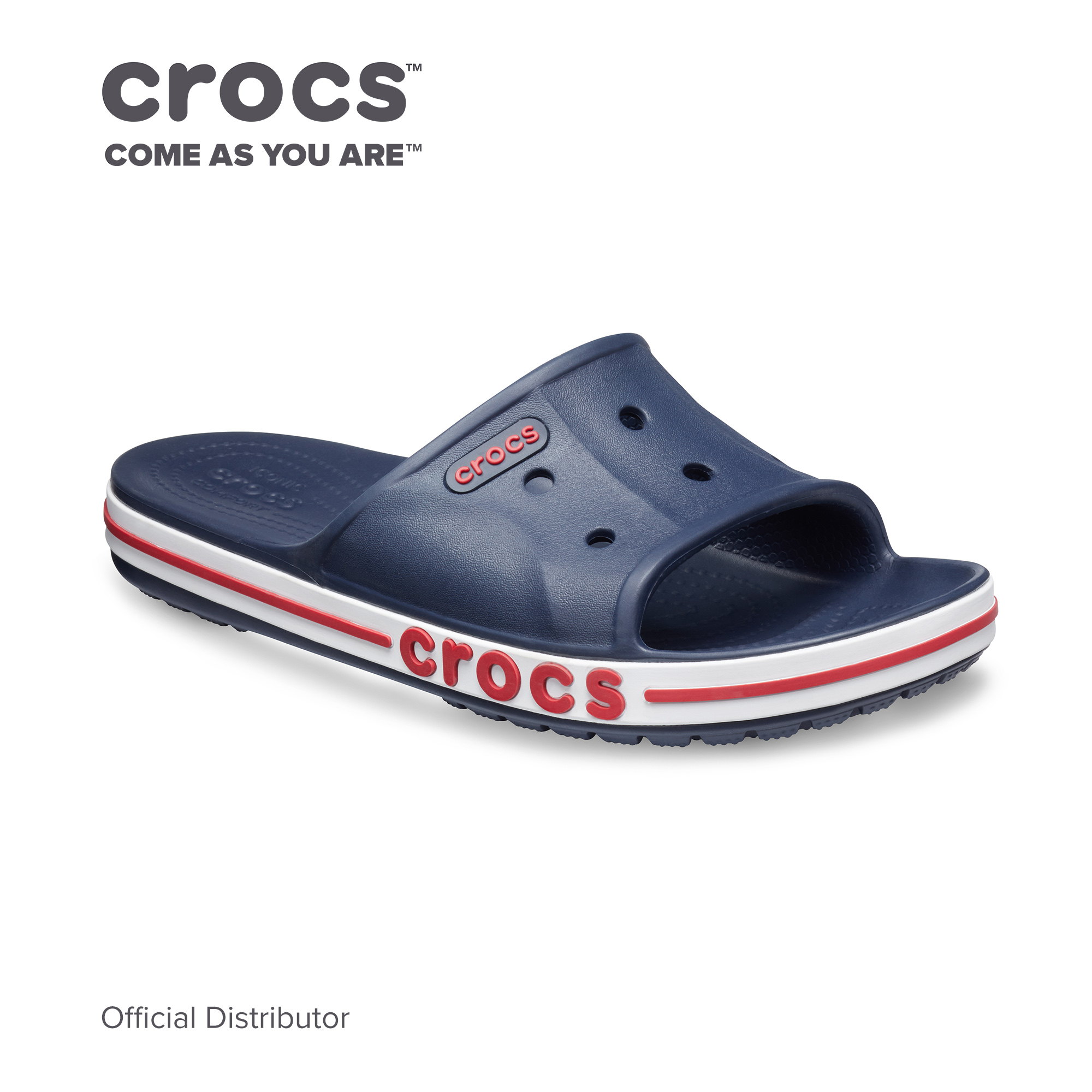 Crocs Unisex Bayaband Slide In Navy Pepper ราคา 1,388 บาท*ส่งฟรี