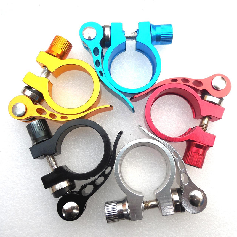 Bike Bicycle Quick Release Seat Post Cycling Bolt Binder Alloy Clamp