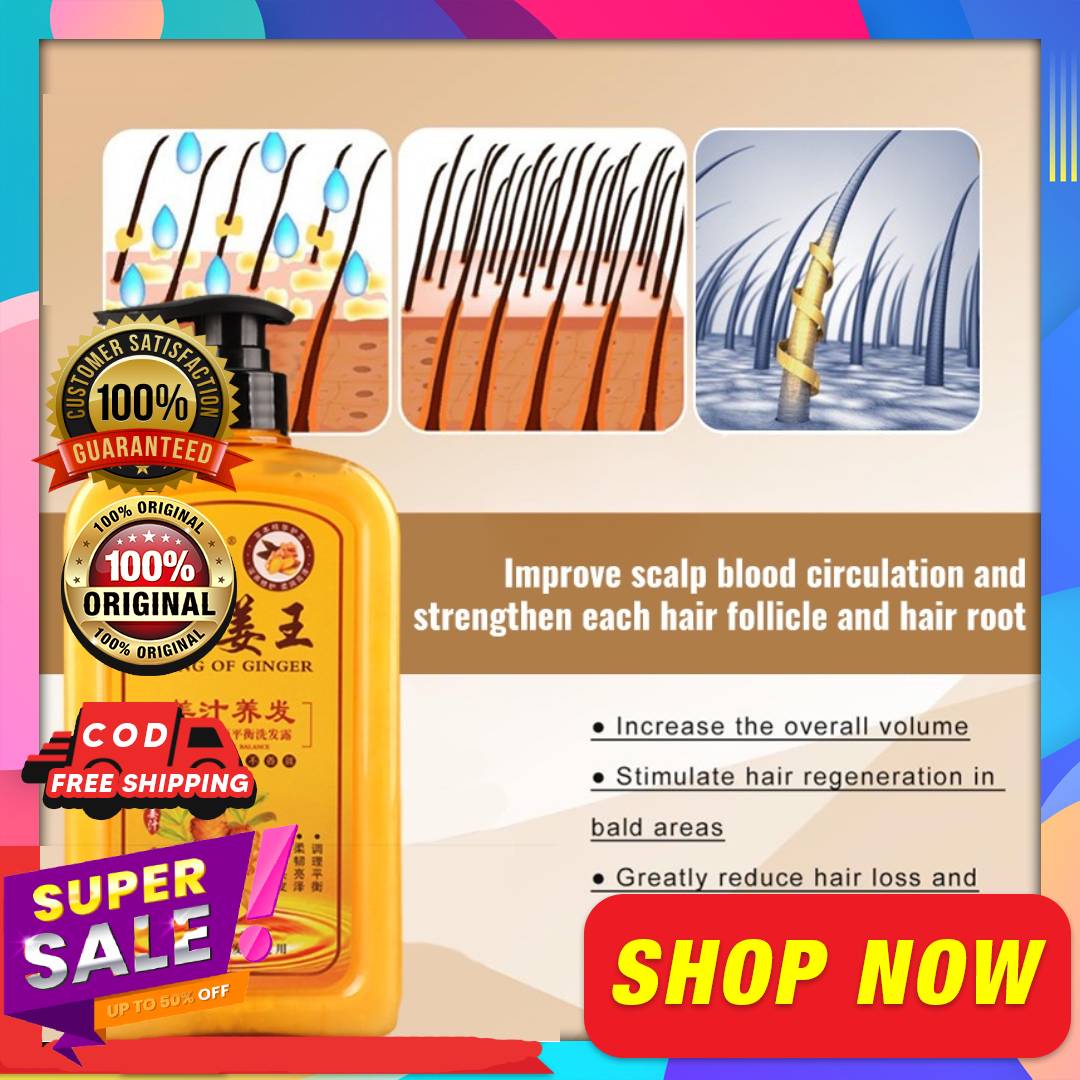 🔥Beauty Deals Ph🔥 Original COD Latest King of Ginger Hair Shampoo Anti