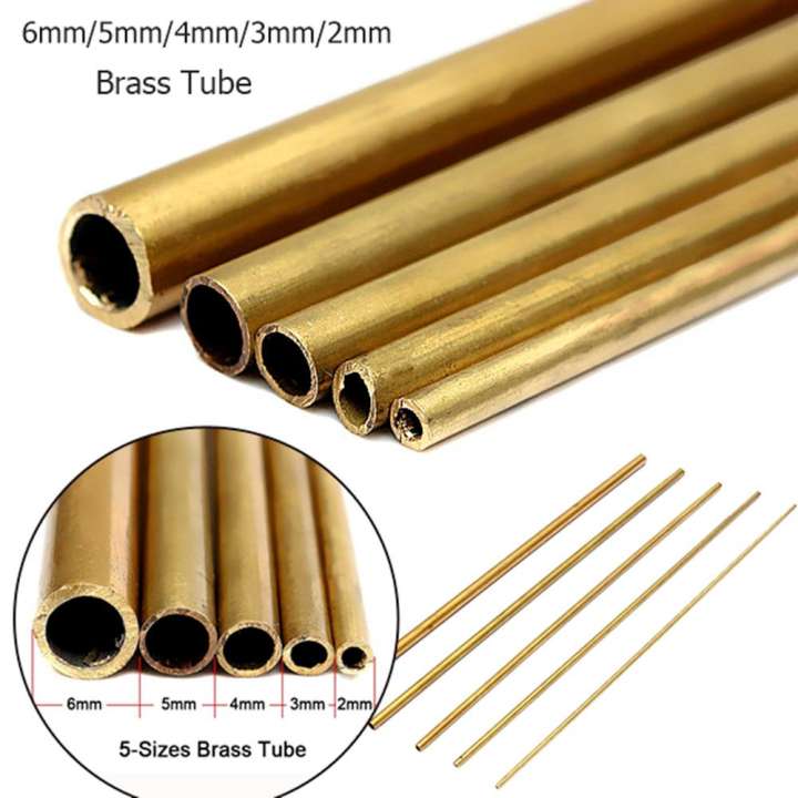 4mm 2mm 3mm 6mm  Wall Brass Tube 300mm Long 0.45mm Model Pipe Outer  C 5mm 
