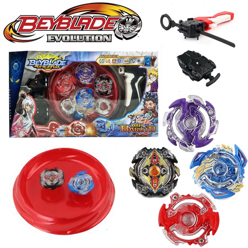 4x Beyblade Burst Arena Metal Set Gyro Fighting Gyroscope Launcher Spinning Toys 