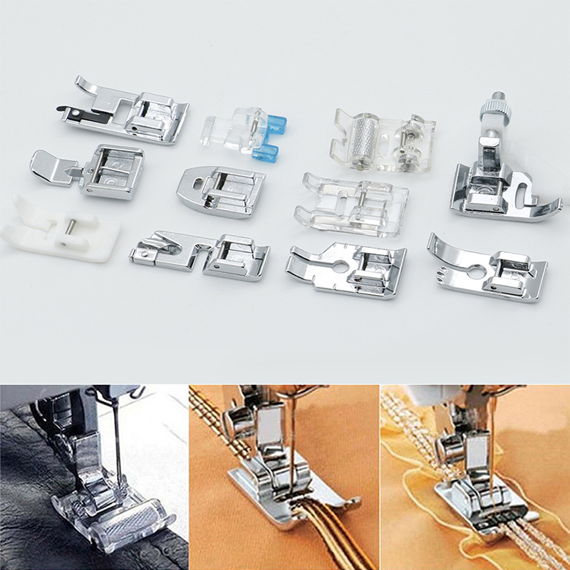 Ministar 11pcs Multi Function Presser Foot Domestic Sewing Machine Feet Accessories Set