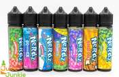 Nerdz Premium Vape E Juice - 7 Flavors, High VG, Low Strength