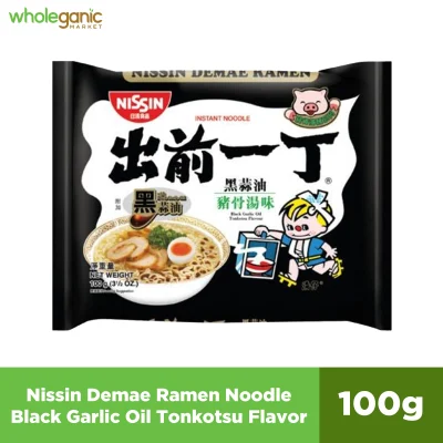 Nissin Demae Ramen Noodle Black Garlic Oil Tonkotsu Flavor 100g