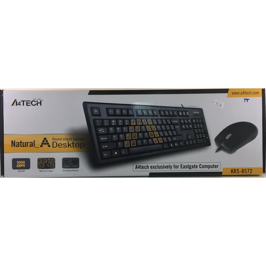 A4tech KRS 8572 USB Combo Keyboard with Mouse Lazada PH